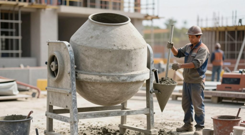 betoneira e consistência do concreto