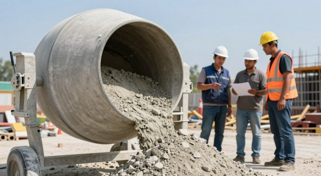 betoneira e segregação de materiais