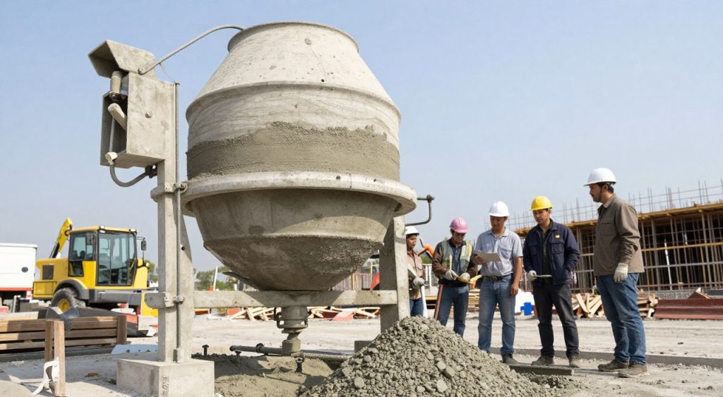 betoneira e segregação de materiais