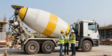 betoneira e troca de equipamento