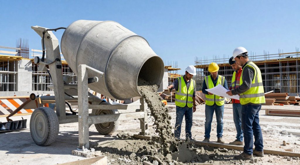 betoneira em obra
