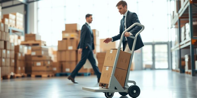 carrinho de transporte e ergonomia