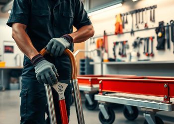 carrinho de transporte e manutenção simples