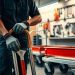 carrinho de transporte e manutenção simples
