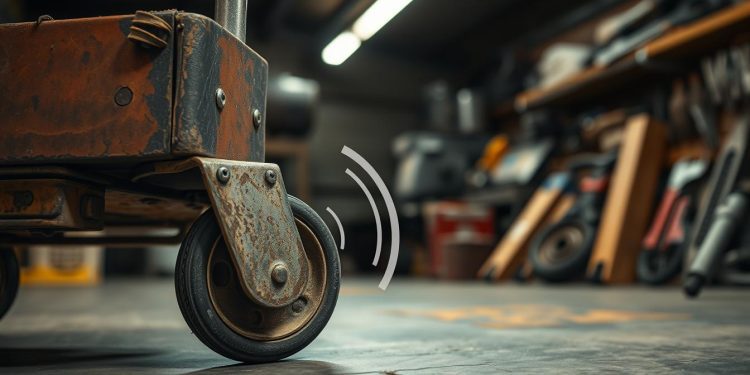 carrinho de transporte e ruído