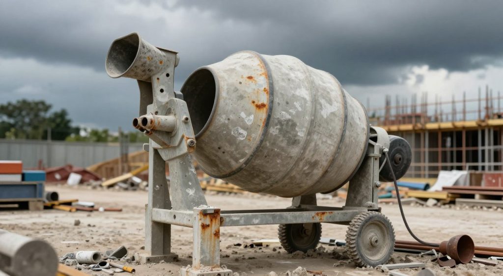 causas da perda de eficiência na betoneira