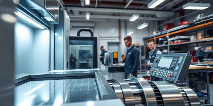 centro de usinagem e automação de processos