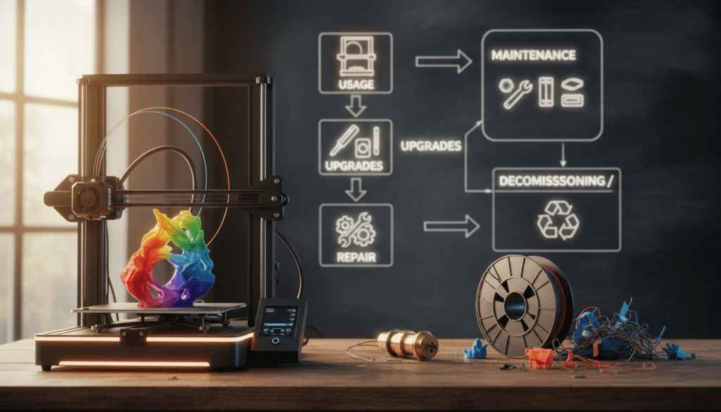 ciclo de vida impressora 3D