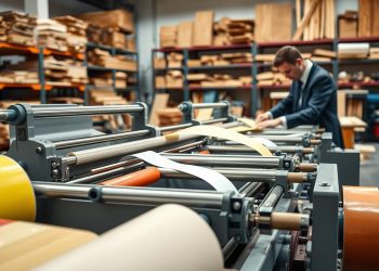 coladeira de borda e retração do material
