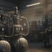 compressor de ar e arraste de óleo