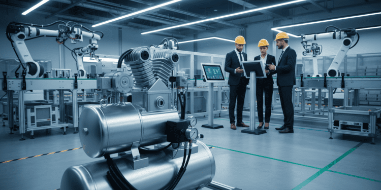 compressor de ar e automação
