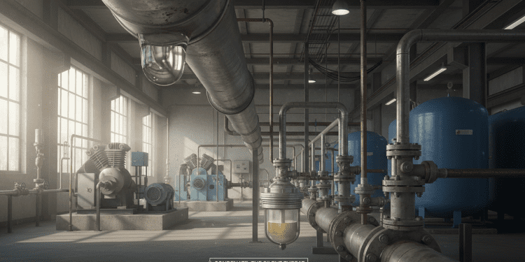 compressor de ar e condensado