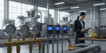 compressor de ar e instrumentação