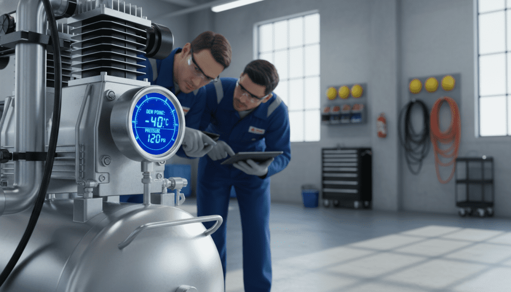 compressor de ar e ponto de orvalho