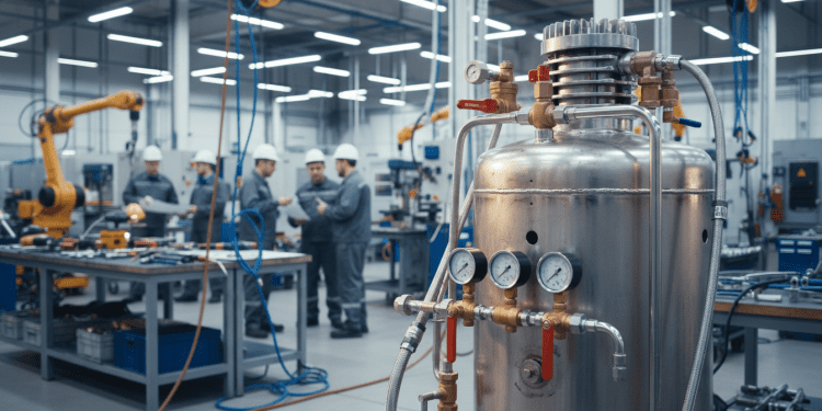compressor de ar e reservatório