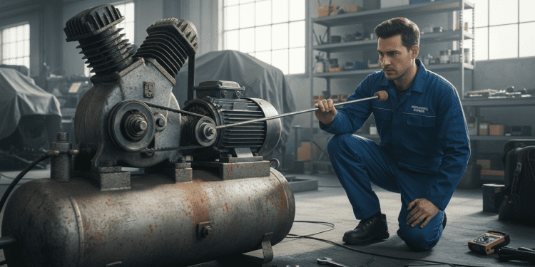 compressor de ar e ruído anormal