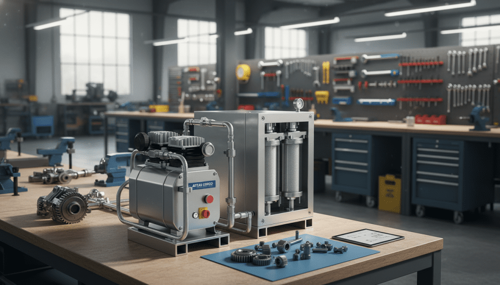 compressor de ar e secador de ar