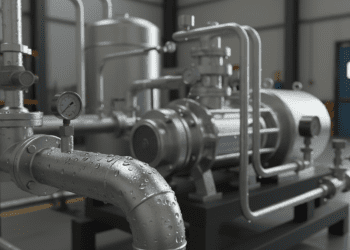 compressor de ar e umidade na linha