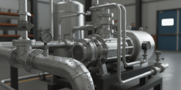 compressor de ar e umidade na linha