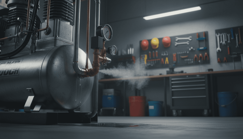 compressor de ar e vazamentos