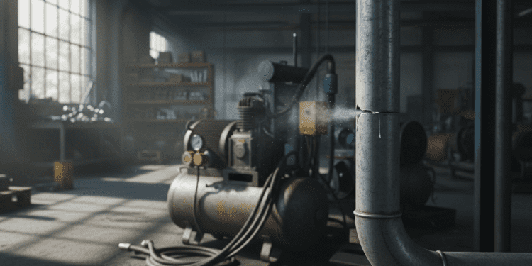 compressor de ar e vazamentos