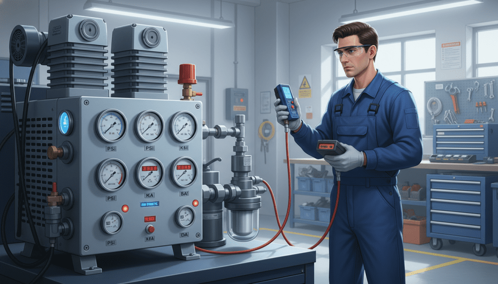 compressor de ar para instrumentação
