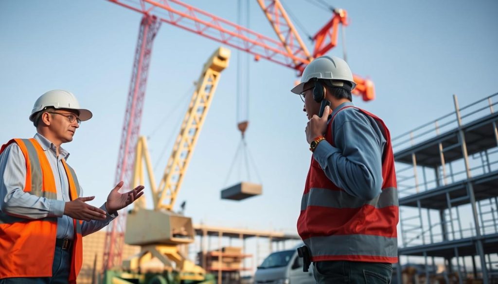comunicação eficaz em obras