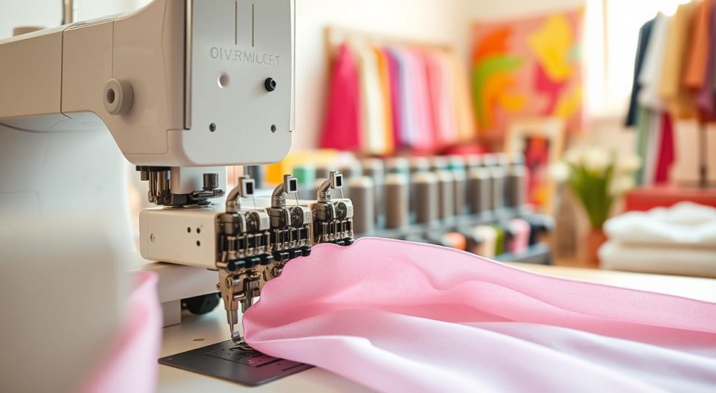 configurações overlock tecidos leves
