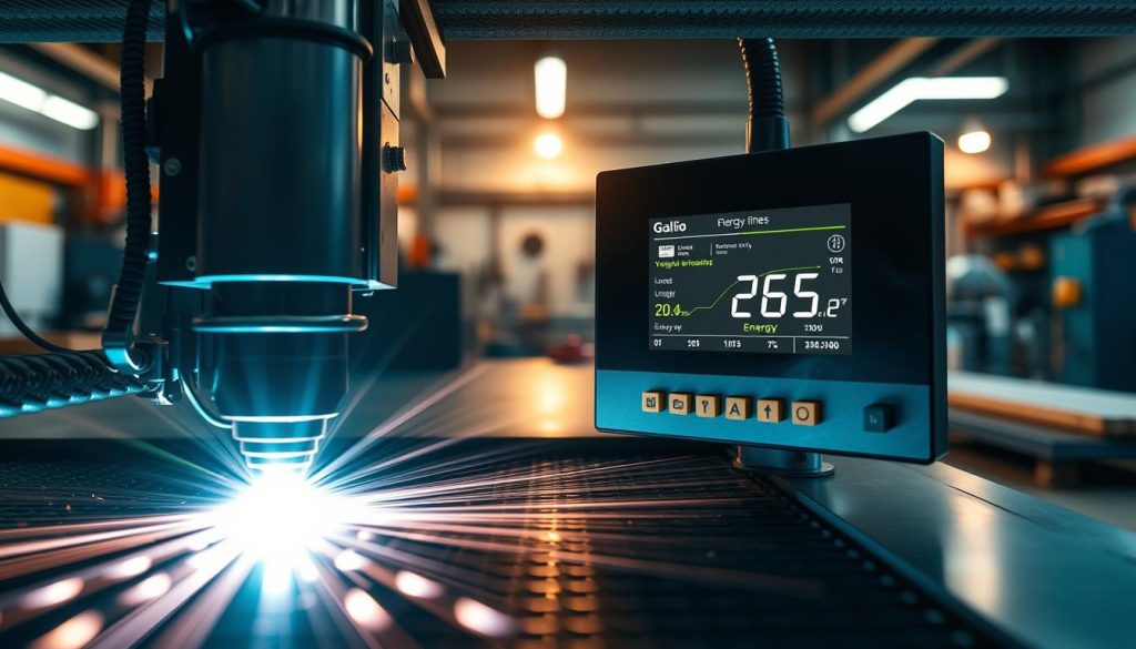 consumo de energia máquina corte laser