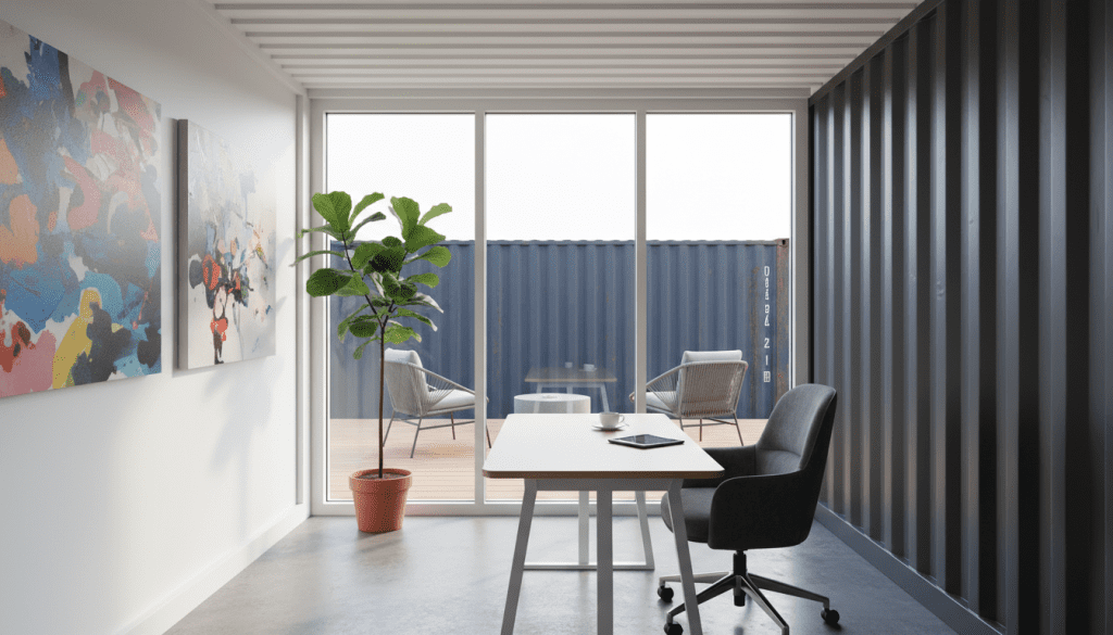 container reformado para escritório