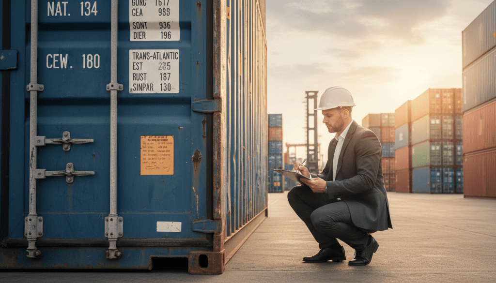 container usado e histórico de uso