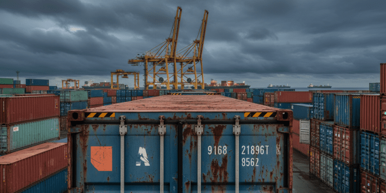 container usado e histórico de uso