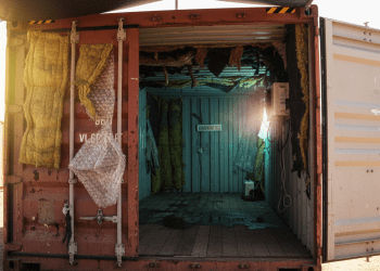 container usado e isolamento térmico