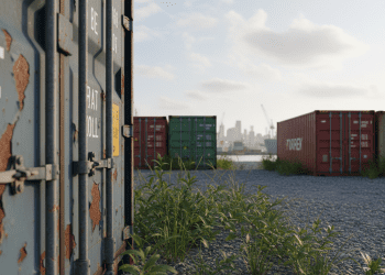 container usado e vida útil