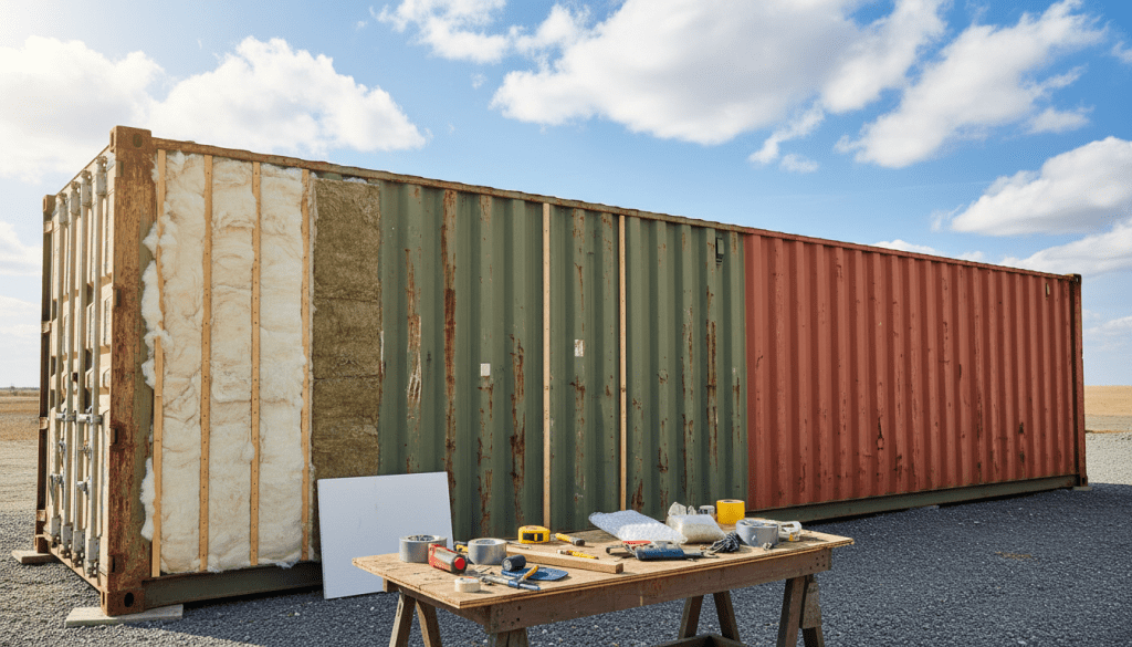 container usado isolamento