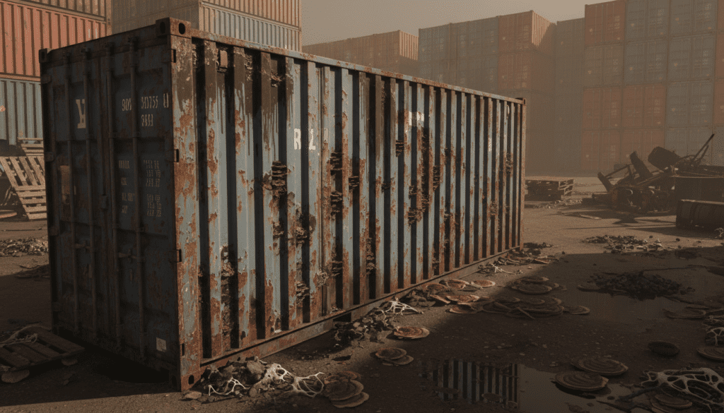 contaminação em containers usados contaminação em containers usados