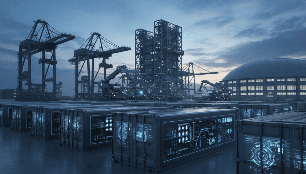 contêineres industrializados com tecnologia embarcada
