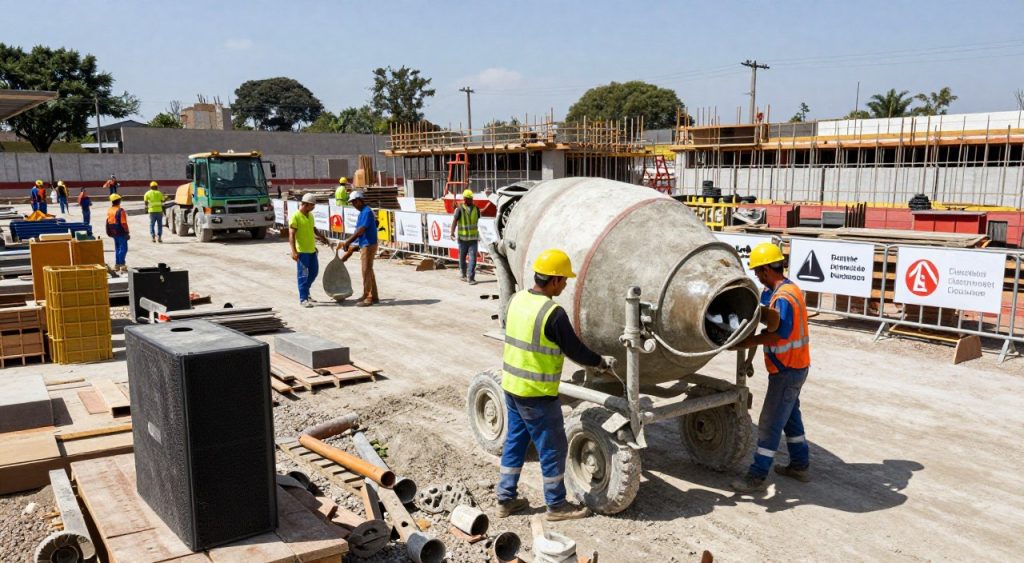controle de ruído em canteiros de obras