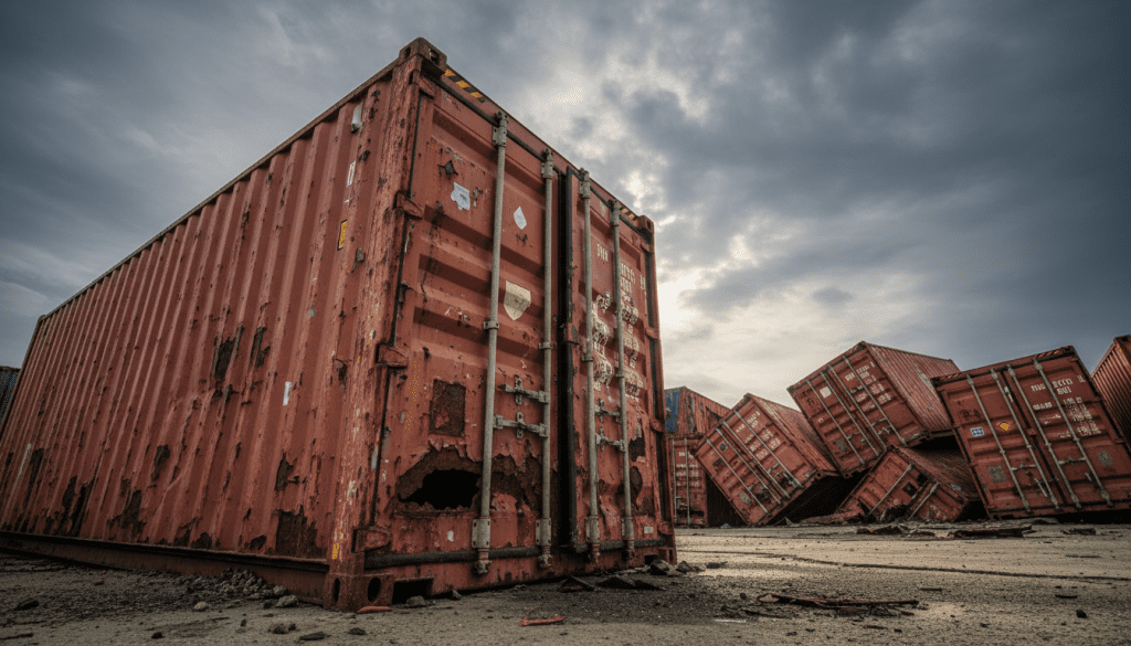 corrosão em containers
