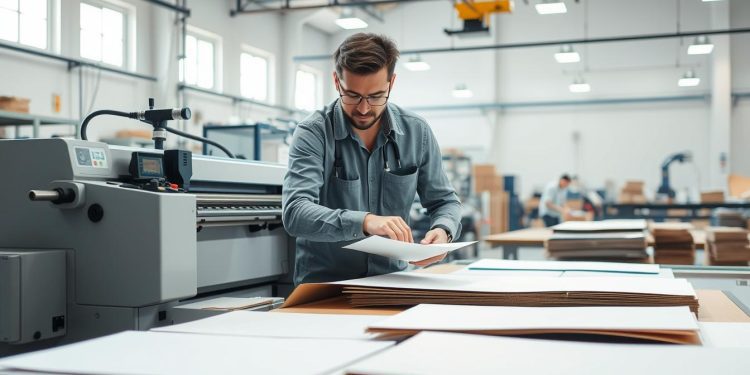 corte e vinco e aproveitamento de material