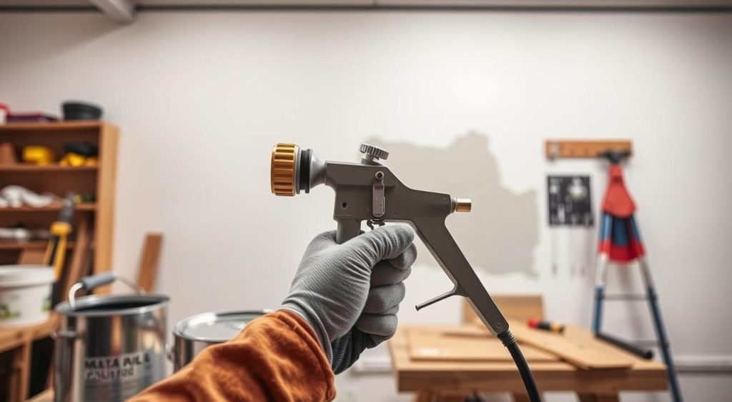 cuidados com pistola de pintura