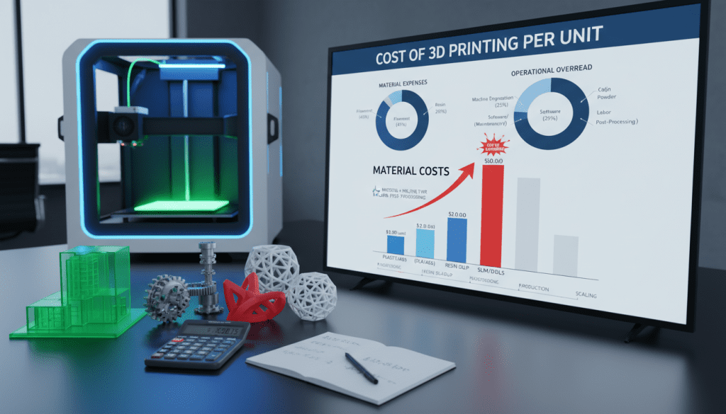 custo de impressão 3D por unidade custo de impressão 3D por unidade