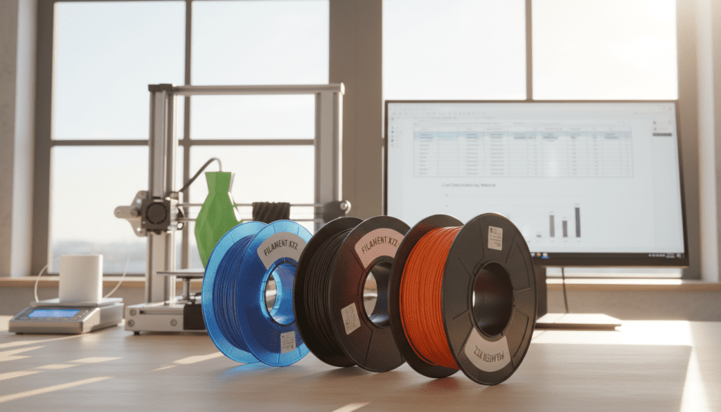 custo de materiais de impressão 3D