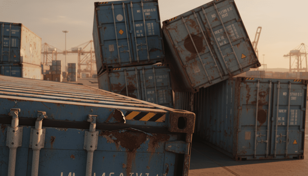 deformações estruturais em containers usados deformações estruturais em containers usados