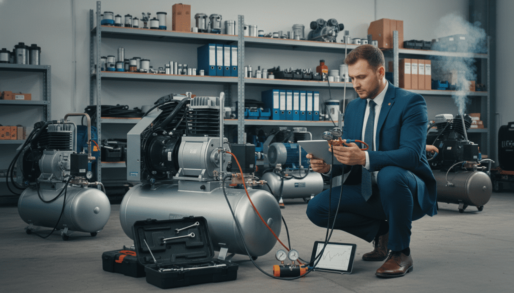 diagnóstico de compressores de ar