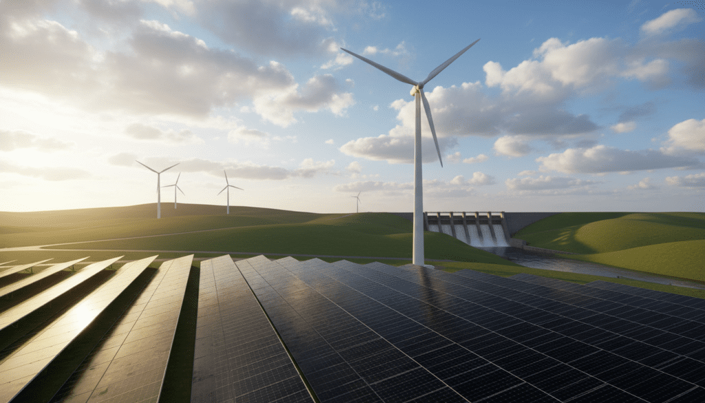 energia renovável para estabilidade