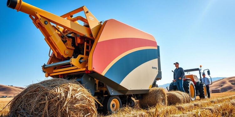 enfardadeira e ritmo de alimentação