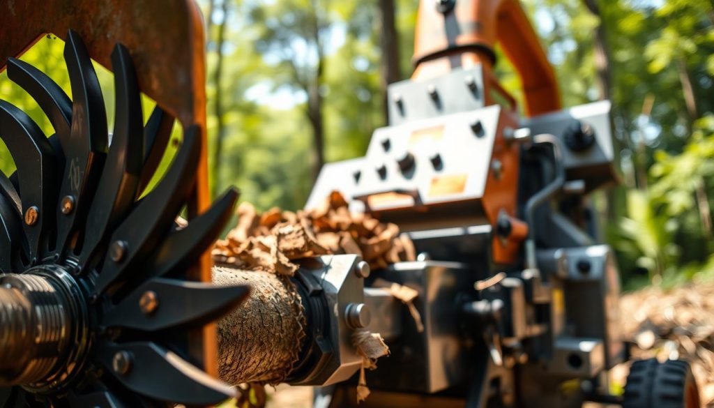 equipamento para trituração de madeira