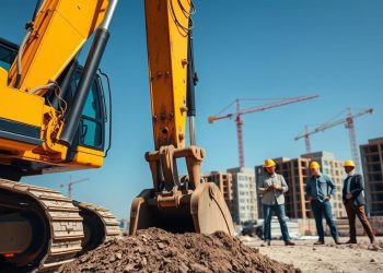 escavadeira e crescimento de empresa