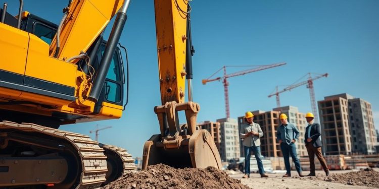 escavadeira e crescimento de empresa
